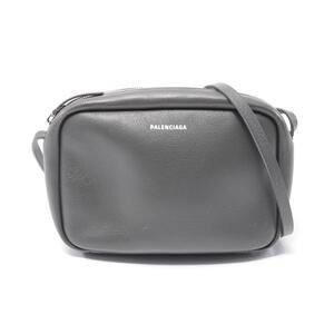 Balenciaga Camera Bag leather shoulder gray